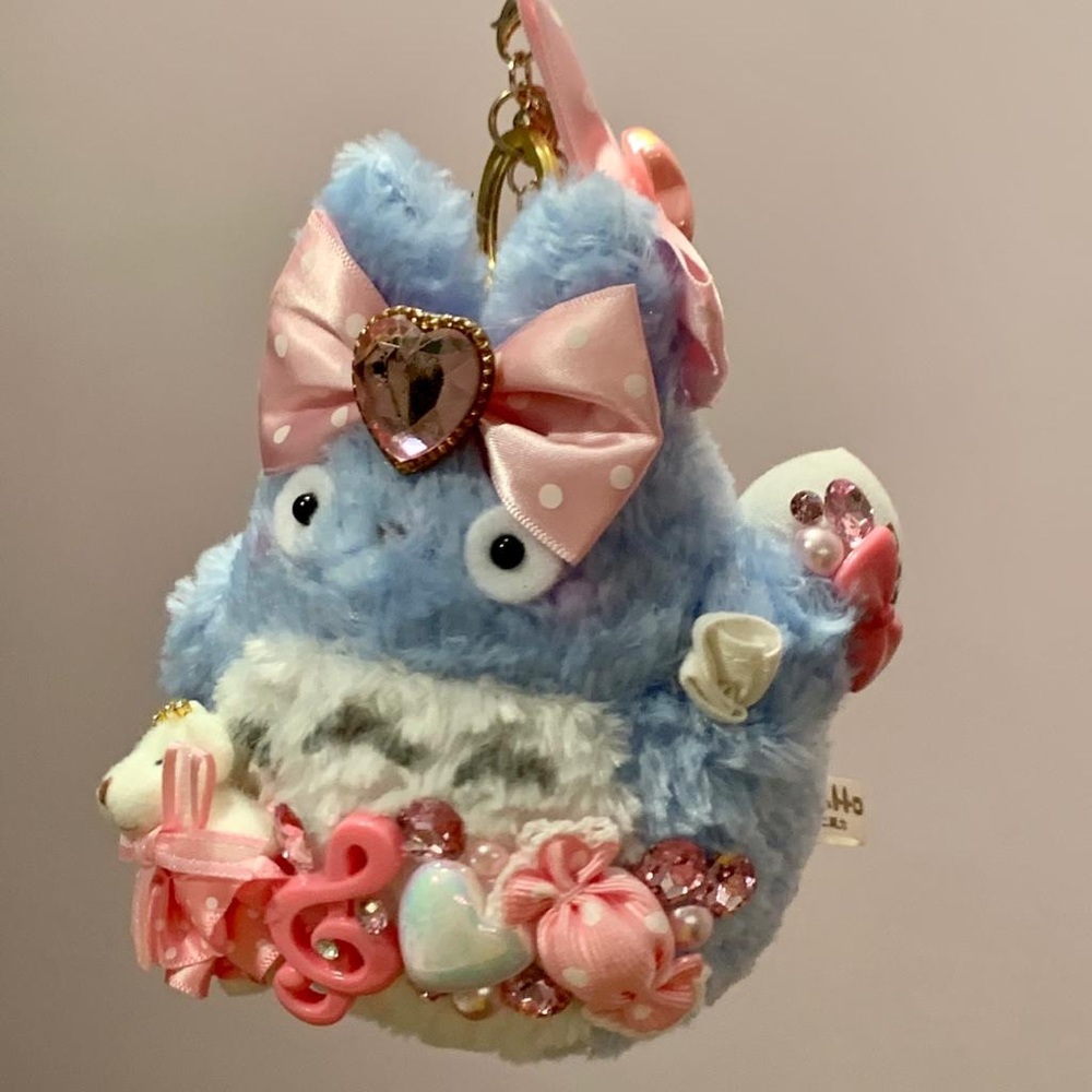 Very rare Totoro large fluffy Keychain